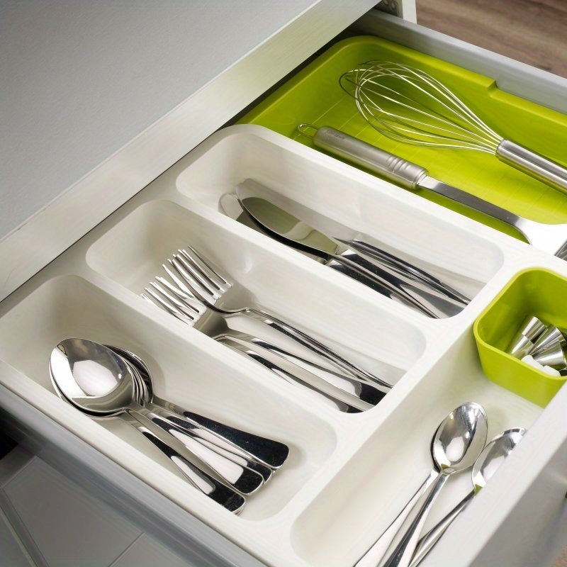 Expandable Drawer Storage Box Multipurpose Cutlery Organizer Temu