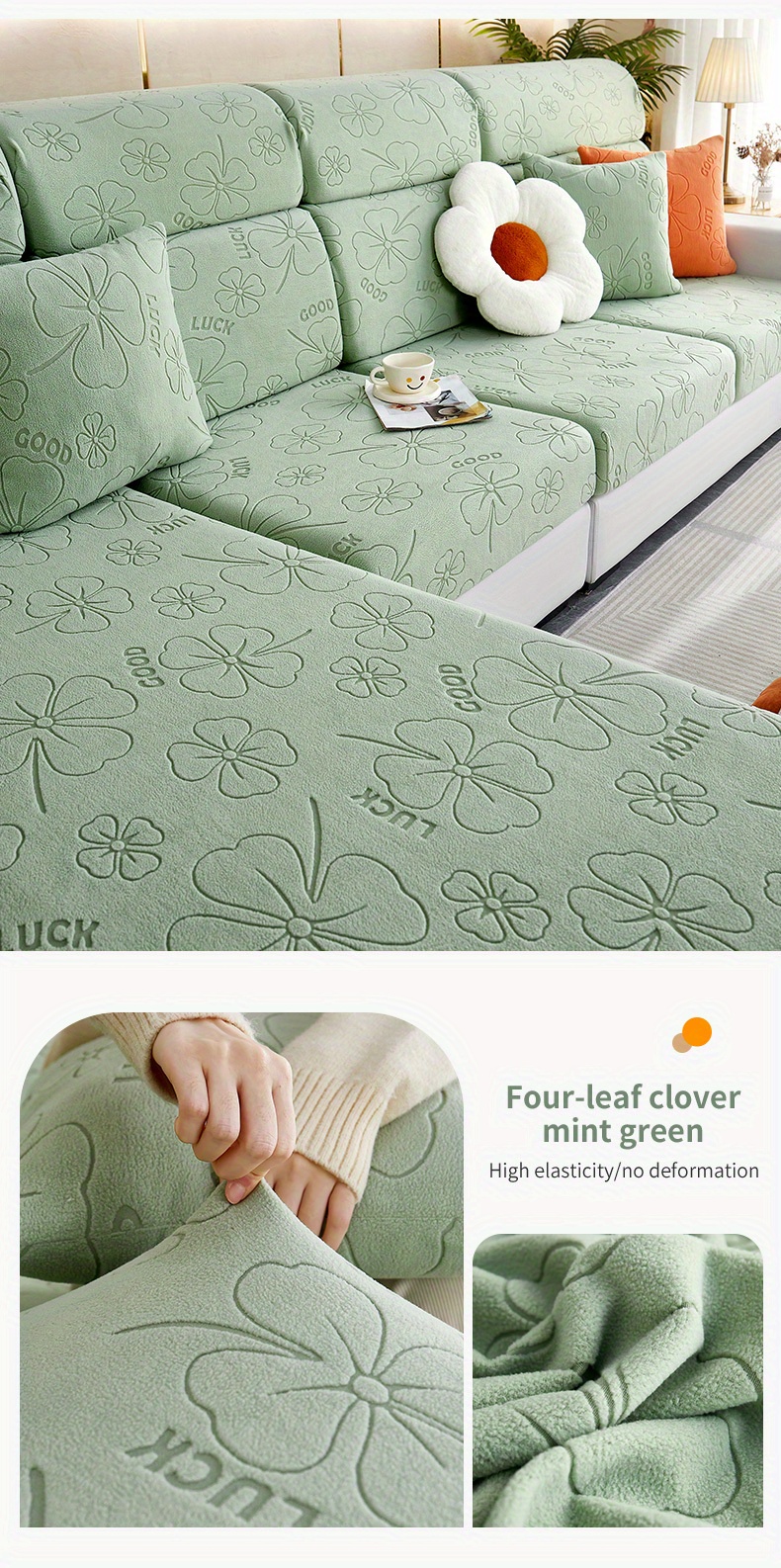 Stretch Couch Cushion Slipcovers Anti slip L Shape Sofa Temu