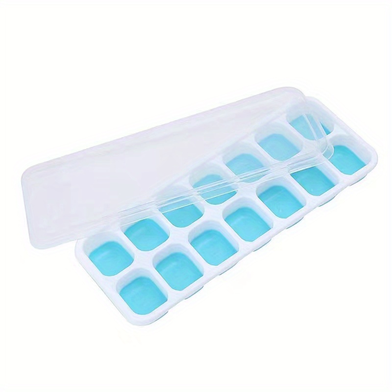 Ice Cube Trays, Easy-release Silicone & Flexible 14-ice Cube Trays With  Spill-resistant Removable Lid, Lfgb Certified And Bpa Free, For Cocktail,  Freezer, Stackable Ice Trays With Covers - Temu