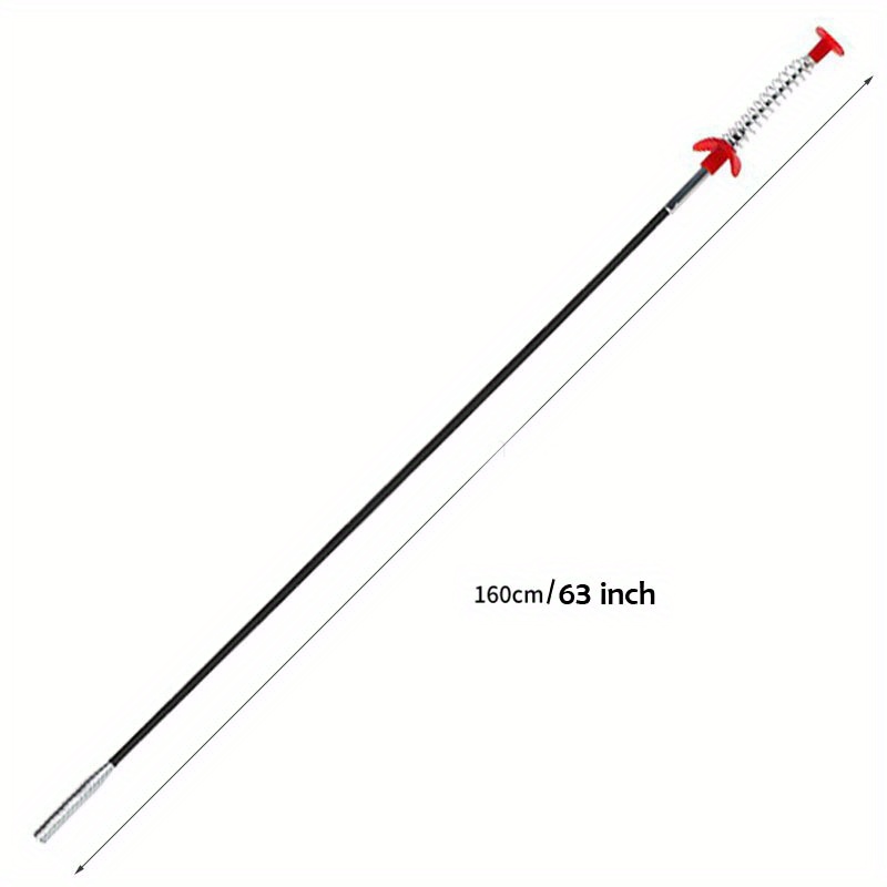90cm/35.43 Inch Sink Drains Grabber Tool Flexible Long Reach Claw Pick Up  Narrow Bend Curve Floor Drain Sewer Spring Grip Cleane