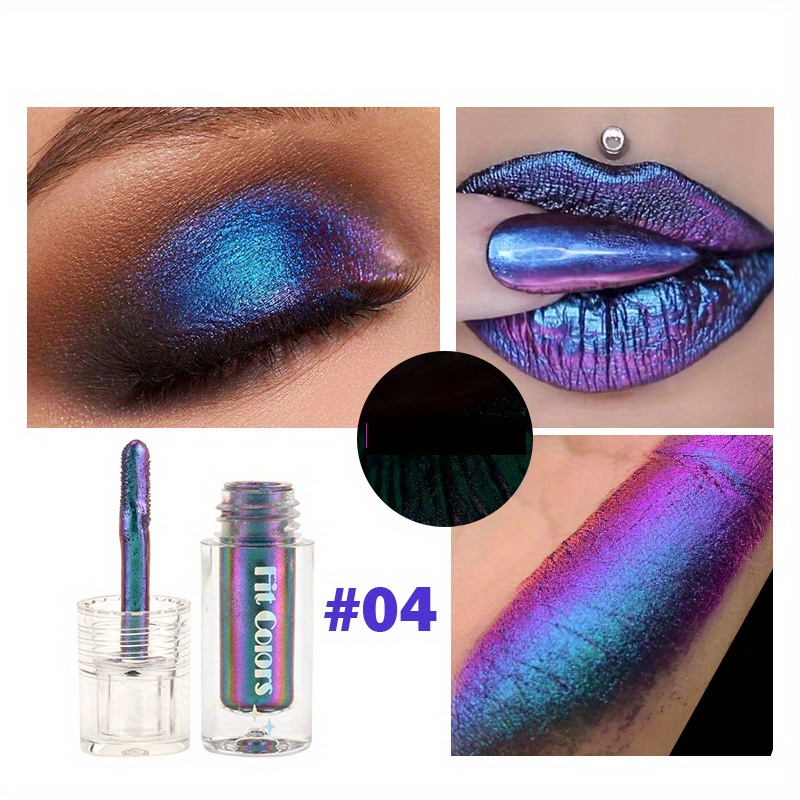 Maquiagem Chameleon Glitter Eyeshadow Makeup Тени 5 Color Nails