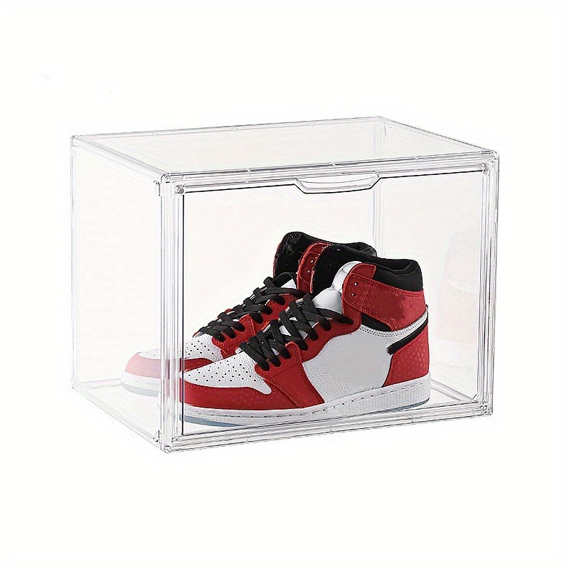 4/8/12Pcs Clear Shoe Storage Box Magnetic Sneaker Case Organizer for Air  Jordan