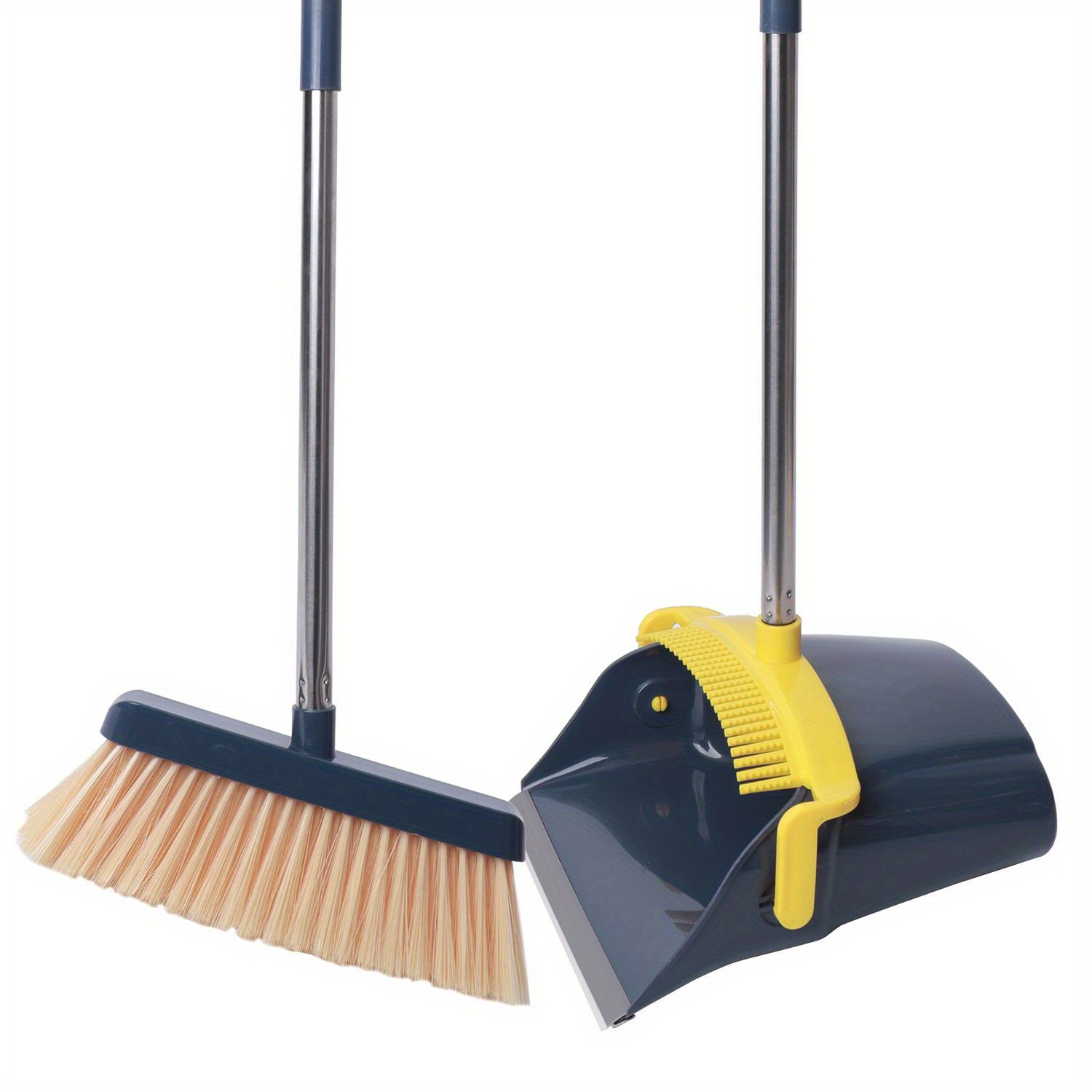 Plastic Broom Dustpan Set Soft Broom Dustpan Floor Broom Temu