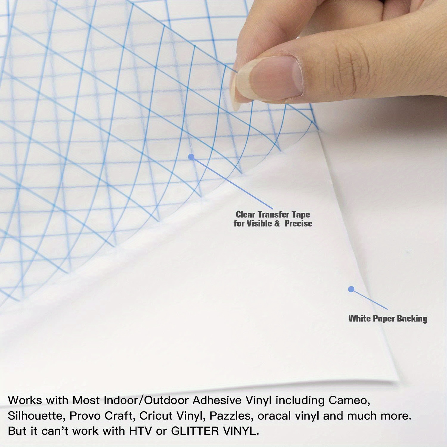 One Roll Vinyl Transfer Paper Tape Transfer Tape Vinyl Temu