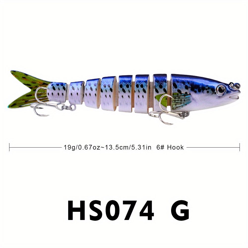 1pc Fishing Lure PRO BEROS FishingExported to USA Market 3D Fishing Tackle  Jointed Lures 22g/12.8cm Swim Lure : Color A : : Sports, Fitness &  Outdoors