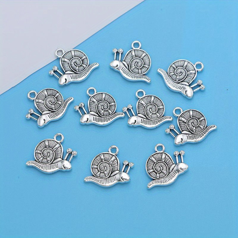 10pcs Ancient Pendant Lovely Snail Charms Pendants For Jewelry Making Bracelet Necklace