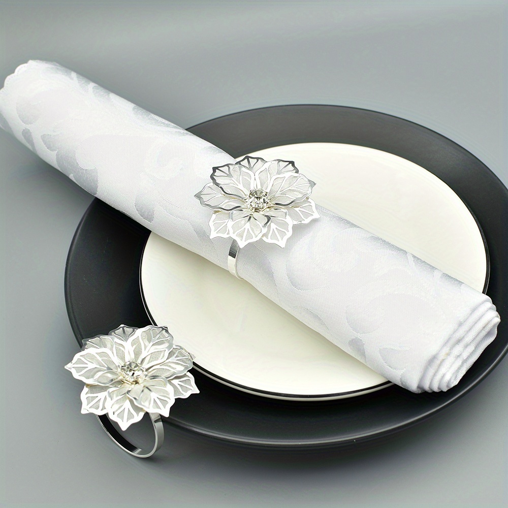 6pcs Of Flower Napkin Rings