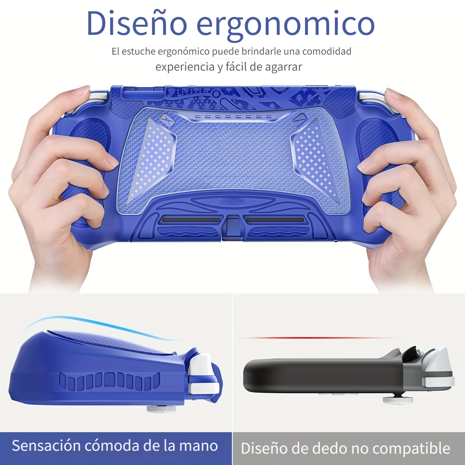 Funda protectora de silicona para Nintendo Switch Lite, funda de agarre  suave con asas ergonómicas cómodas
