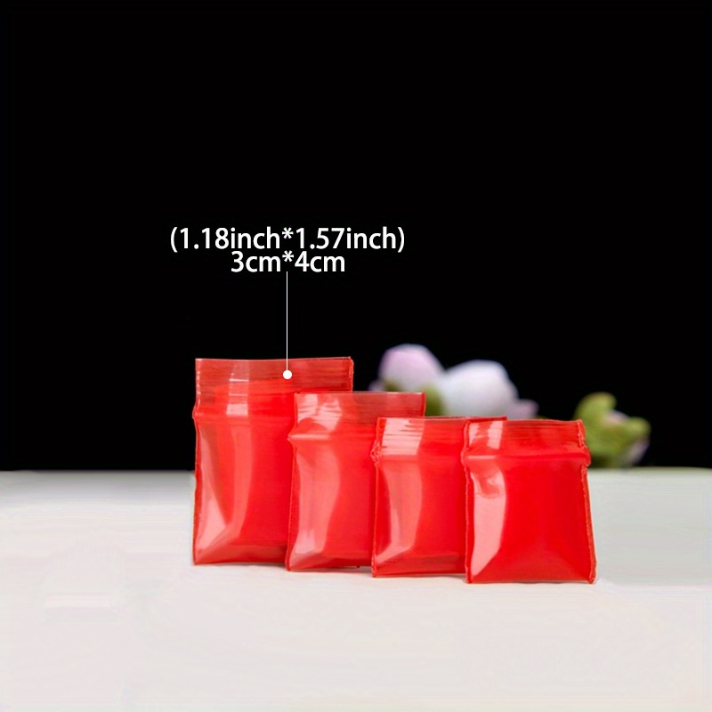 100 Uds Mini Bolsas Ziplock Pequeñas Bolsas de Plástico con Cremallera  Bolsas de Embalaje para Pastillas