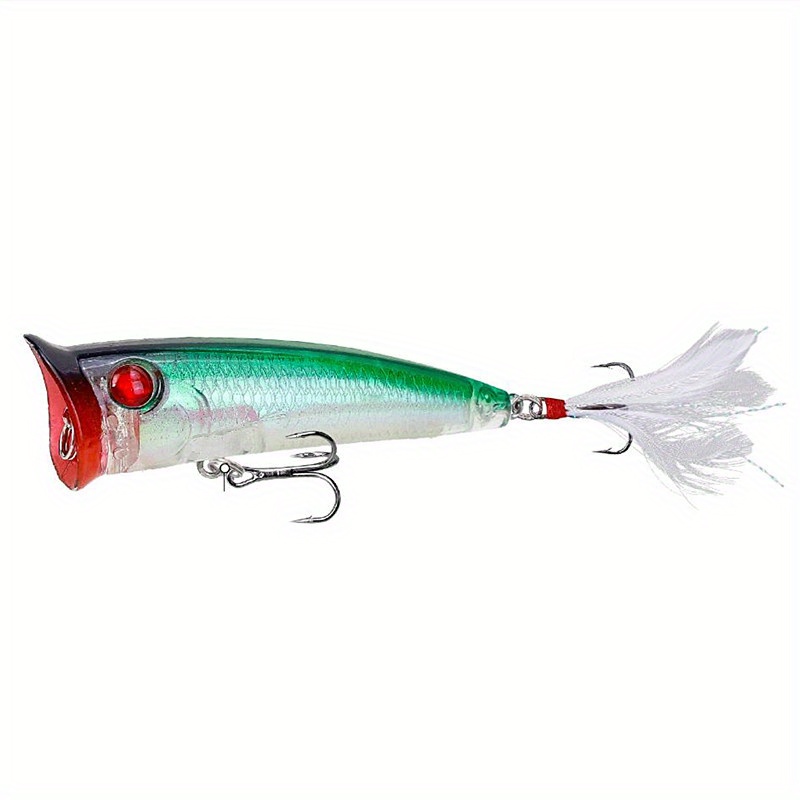 Topwater Popper Fishing Lure Floating Wobblers Artificial Plastic Hard Bait  Bass Pike Crankbaits Isca Fishing Tackle - Temu United Arab Emirates
