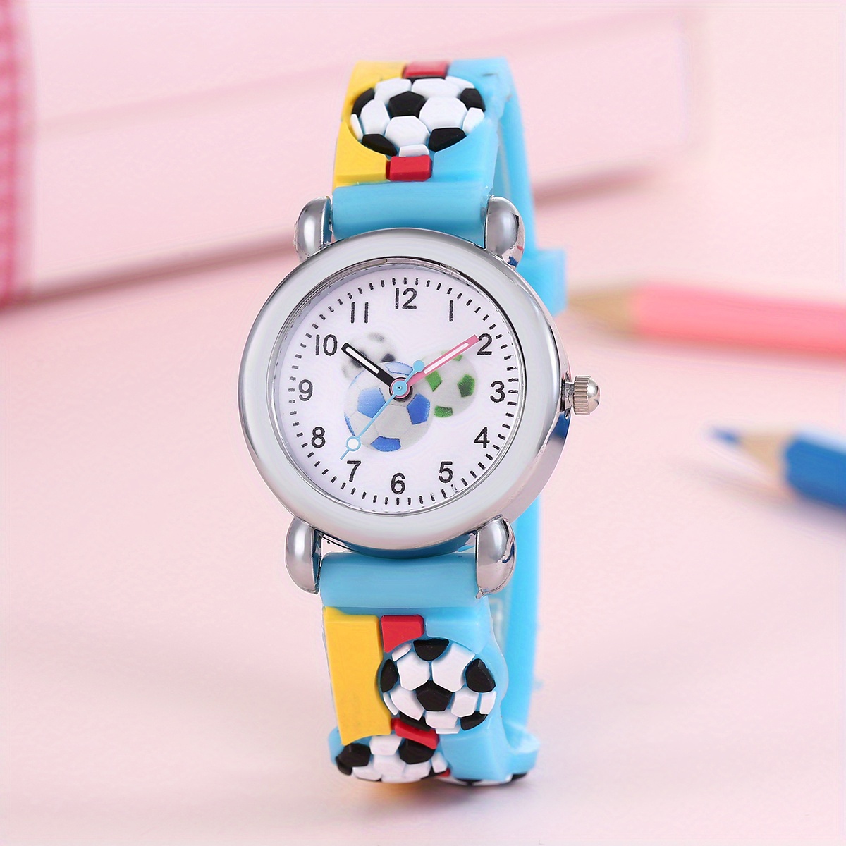 1pc Montre Design Football Creative Mignonne Dessin Anim Temu