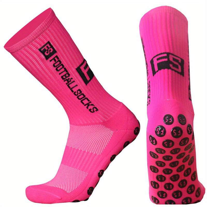 FS Football Anti-Slip Grip Socks with Silicone Rubber