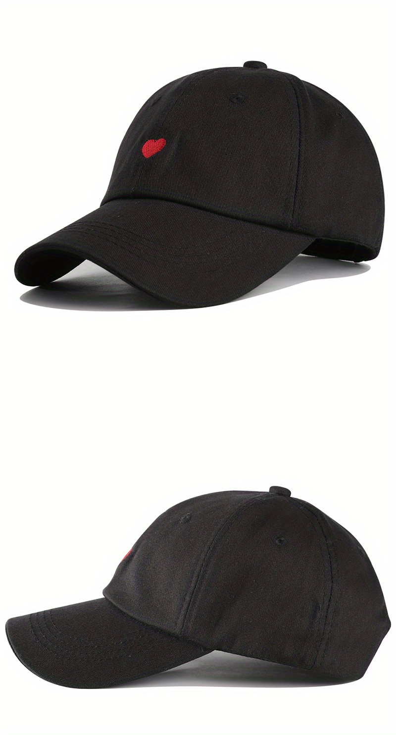 Gorra Béisbol Bordado En Forma Corazón Hombre Mujer . Gorro Visera  Ajustable ,estilo Hip Hop. Ideal Uso En Actividades Aire Libre, Primavera  Verano . Regalo Perfecto San Valentín . Disponible En Varios