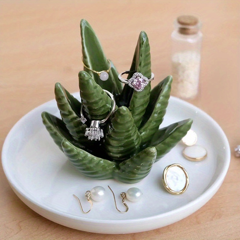 Ceramic Cactus Jewelry Tray Ring Holder For Jewelry - Temu Sweden