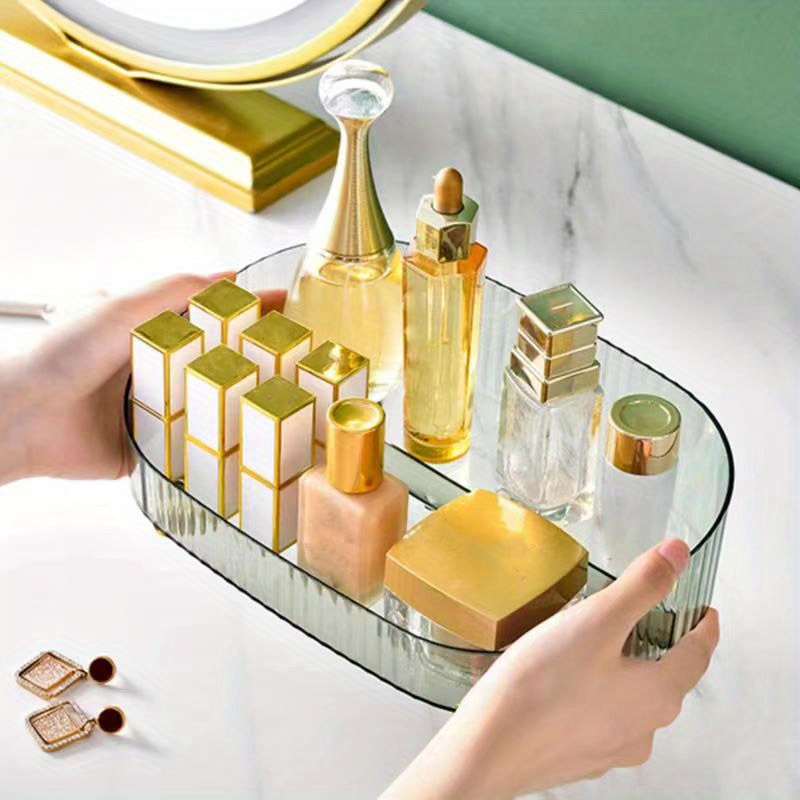 1ta dona stol kosmetik saqlash qutisi stol zargarlik buyumlari saqlash qutisi yoritgich mahsulotlar uy jihozlari tashkilotchisi qavat tafsilotlari 8