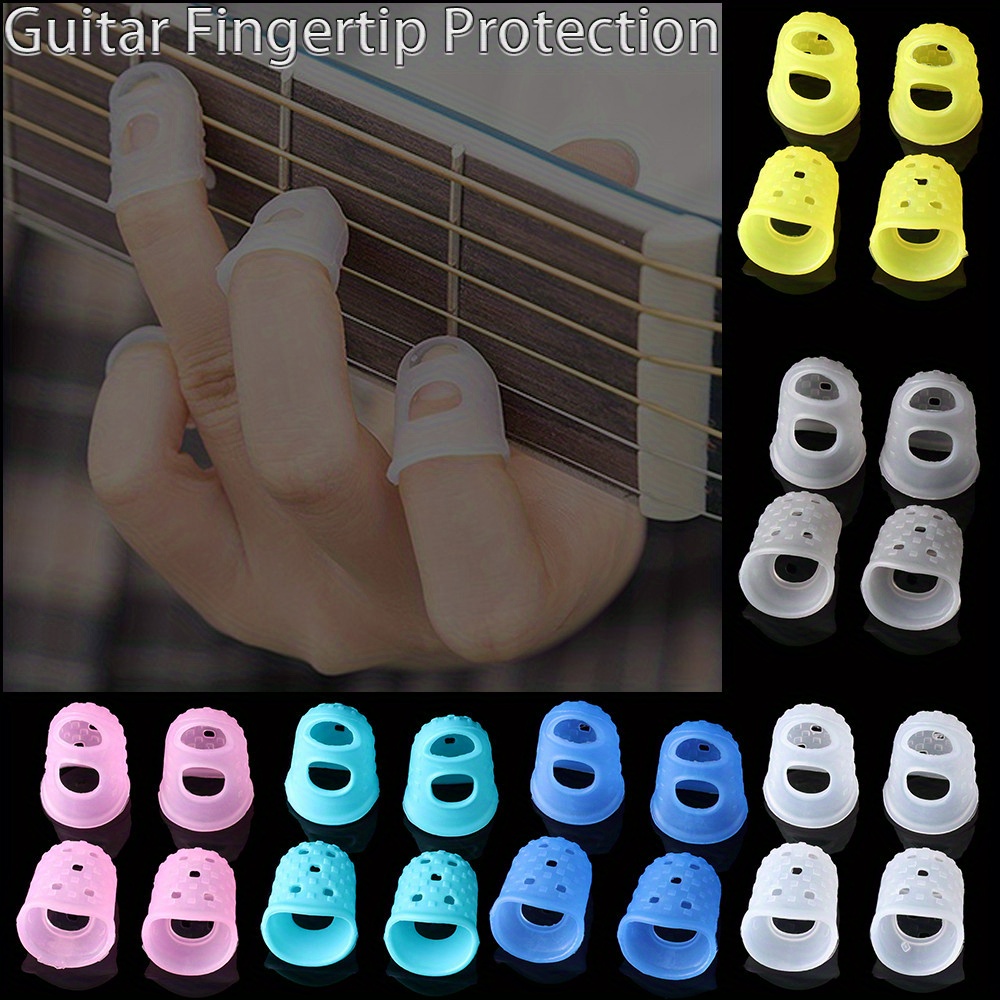 Non Slip Silicone Finger Guards For Ukulele Guitar Knobs Set Of 4, Options  From Instrument0316, $0.17
