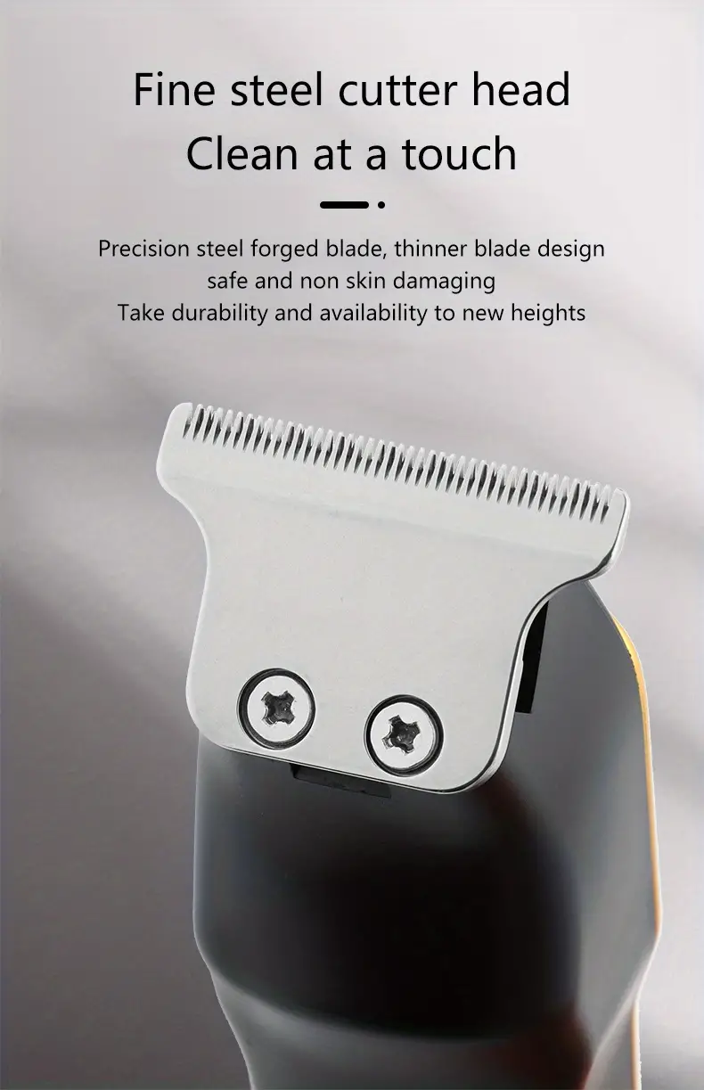 electric hair clipper with digital display professional haircut push engraving hair trimmer household electric clipper razor hair cutting machine details 5