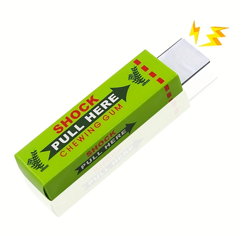 Safety Trick Joke Toy Electric Shock Funny Gags Practical Pull Head Chewing  Gum