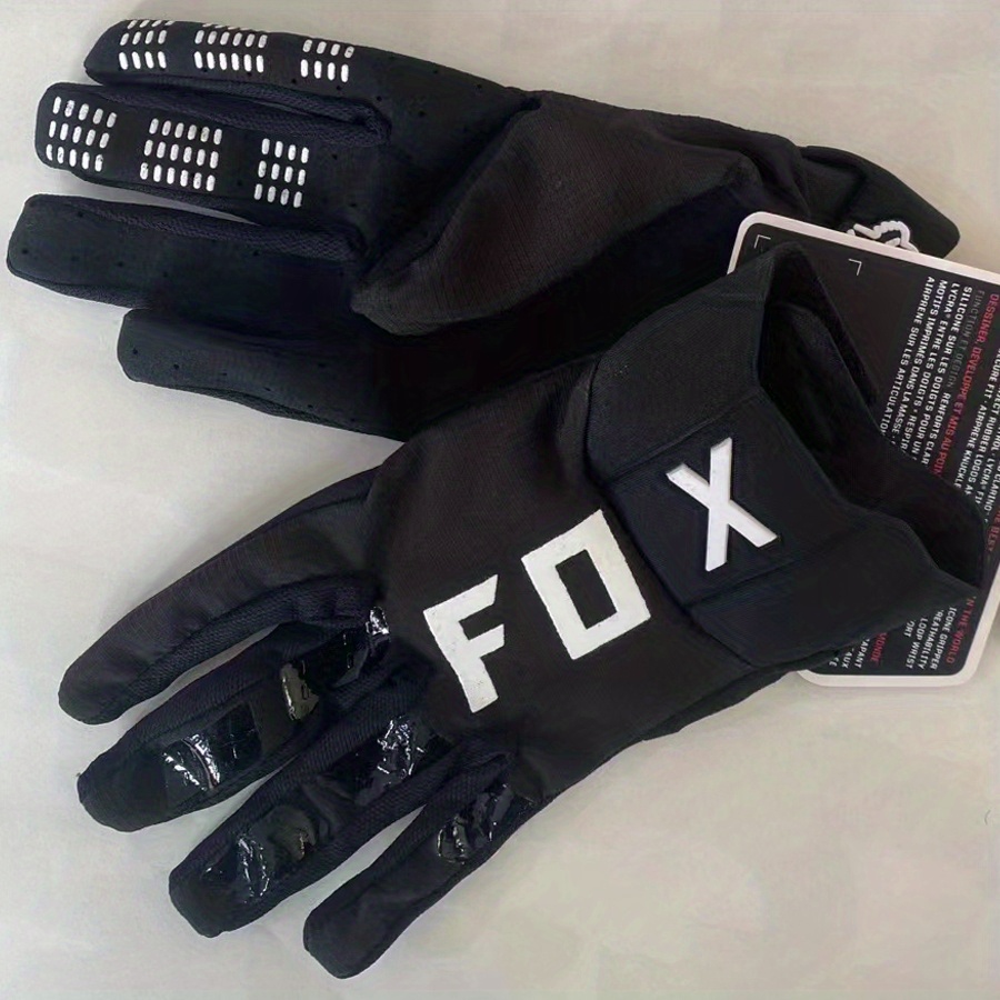  HML MOTO Guantes de motocicleta para niños, para jóvenes,  todoterreno, ATV, Dirt Pit Bike Guantes de dedo completo para niños,  motocross, bicicleta, carreras, guantes de ciclismo, color negro :  Automotriz