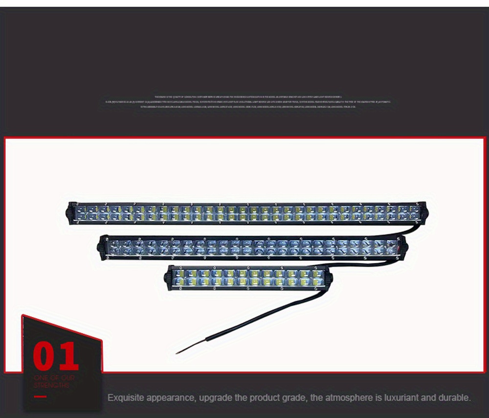 50.8 cm 144W LED Light Bar - Spot Beam Barra LED 4x4 Driving Lights for  Niva Lada Offroad ATV Car Accessories - 9D Lens 12V/24V Work Light