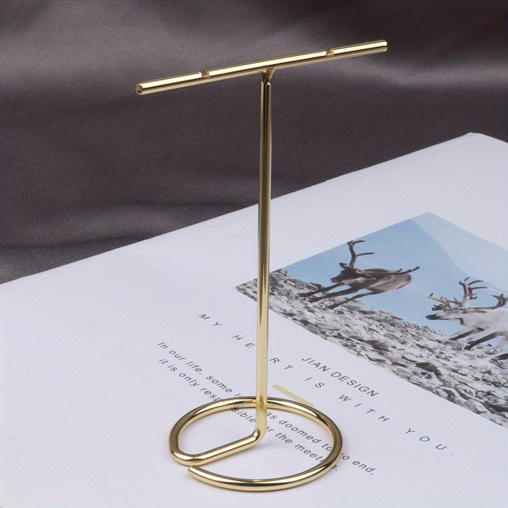 Classic Metal Golden Shape Jewelry Display Rack