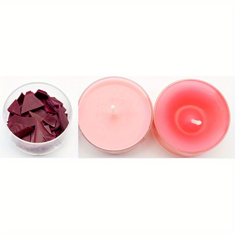 Candle Molds Dye Flakes 2 Pcs Candle Wax Dye, Wax Dye Chips, Wax Dyes for  Candle Making, Soy Candle Dye for DIY Candle Making Supplies (Red) Wax Melt