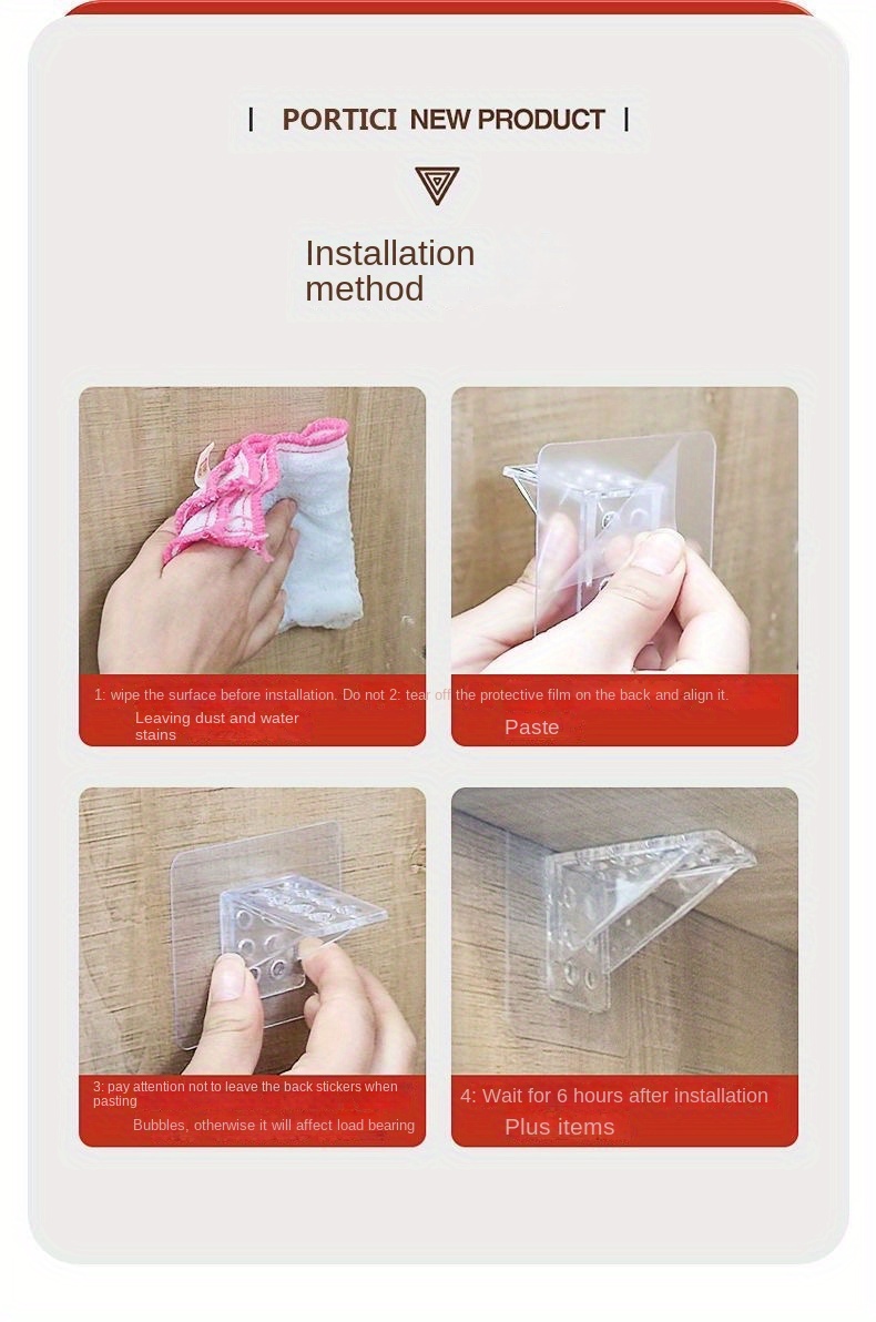 Heavy Duty Shelf Pegs Punch Free Self Adhesive Strong - Temu