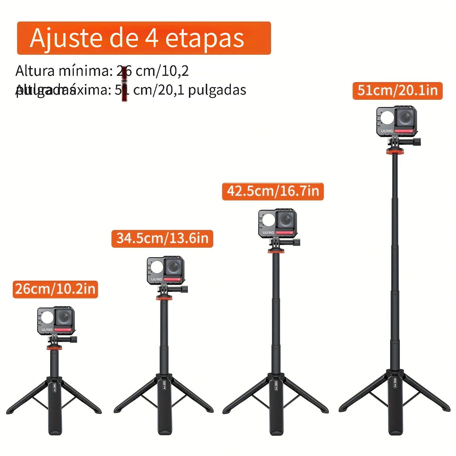 Palo Largo Invisible Selfies Insta360 (120cm/47.2 - Temu Chile