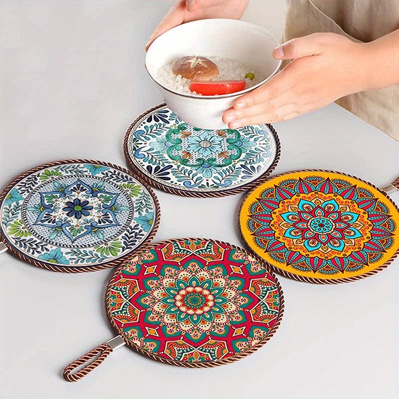 Drink Coaster Set Mandala Drink Coasters Ceramic Coaster 