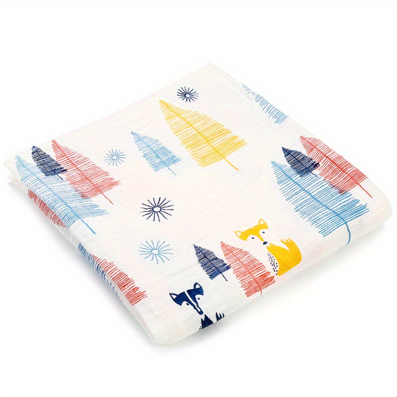 100% Cotton Soft Baby Swaddle Blanket, Stroller Towel