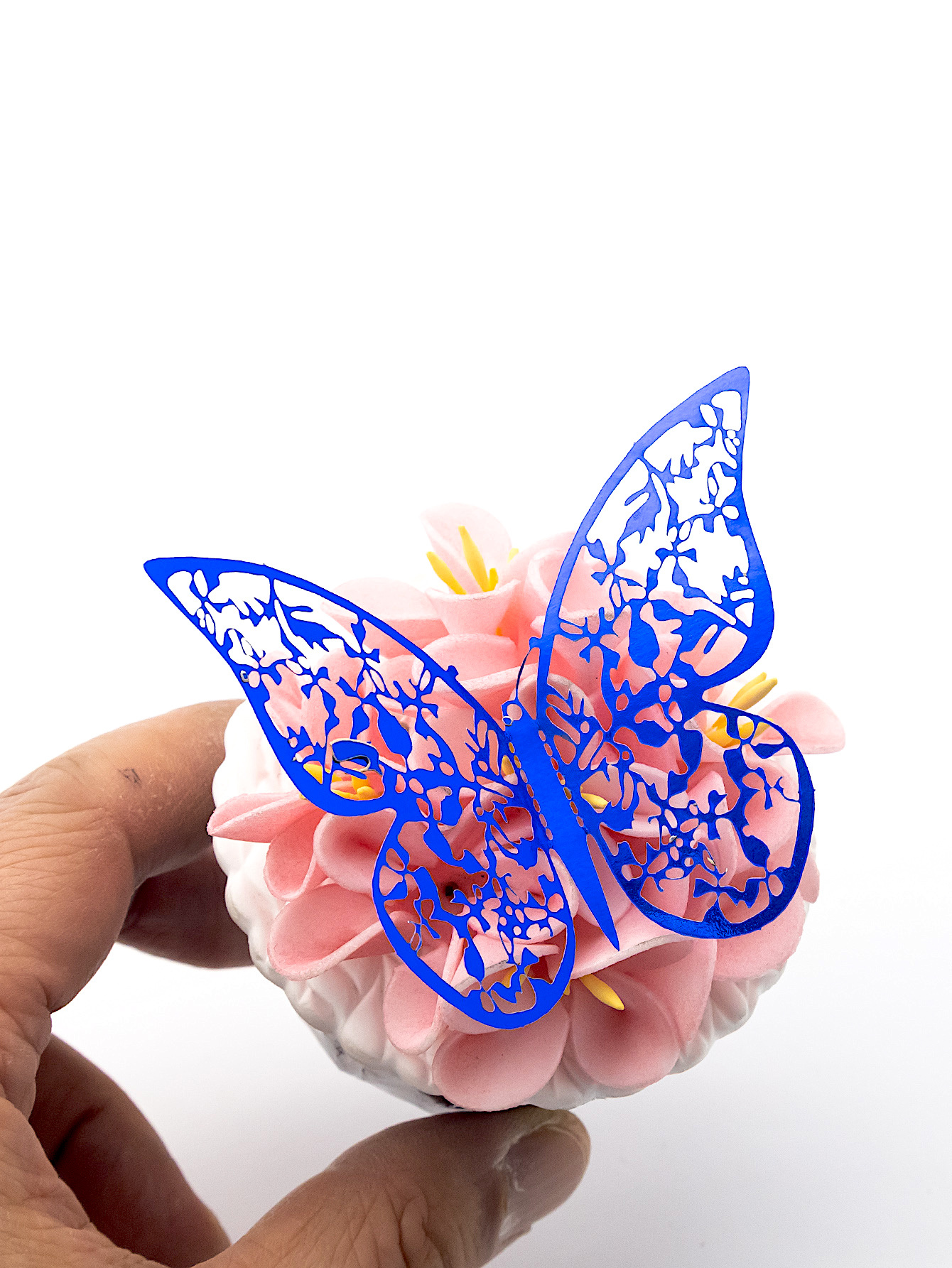 12pcs Décoration De Gâteau De Mariage En Papillon Bleu - Temu