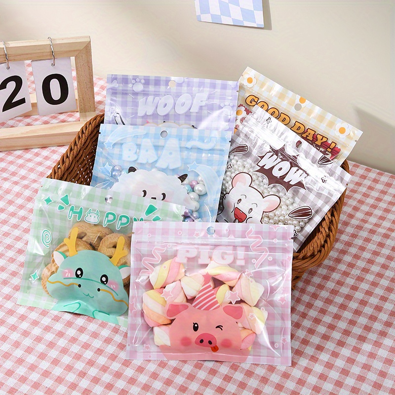 100pcs/set Ziplock Bag With Have A Nice Day, Birthday Wedding