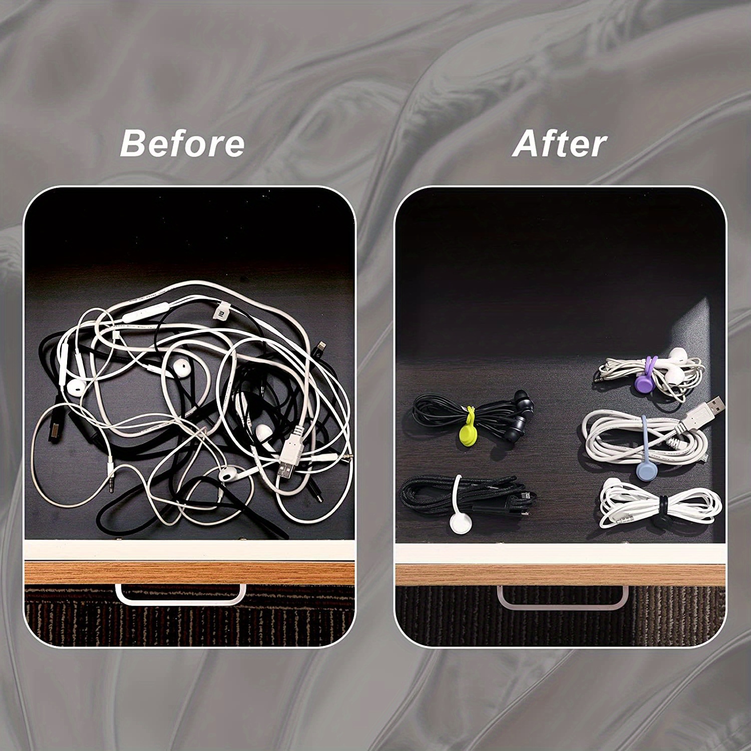 10 Colors10 Packs Organizer Ties Data Cable Ties Temu