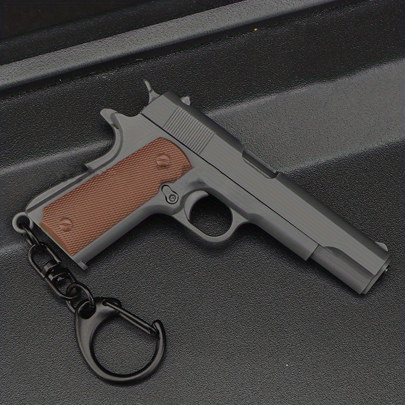Shotgun Keyring Gun Weapon Model Metal Keychain Mini Key Ring Chain Pendant