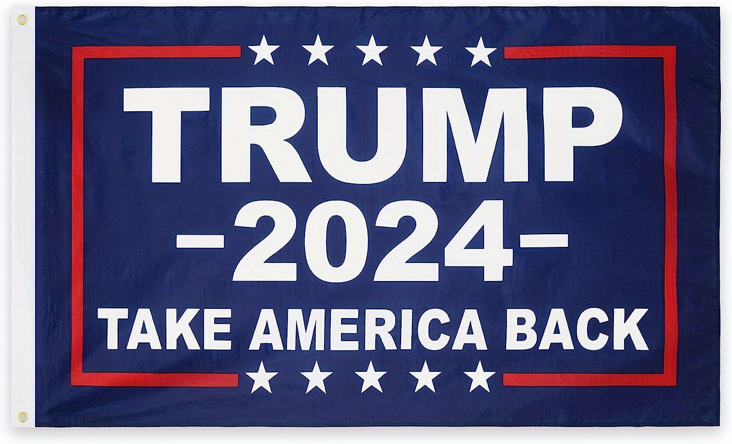 1pc donald trump for president 2024 take america back flag red 3x5 foot with grommets party bunner party supplies party decor home decor room decor details 1