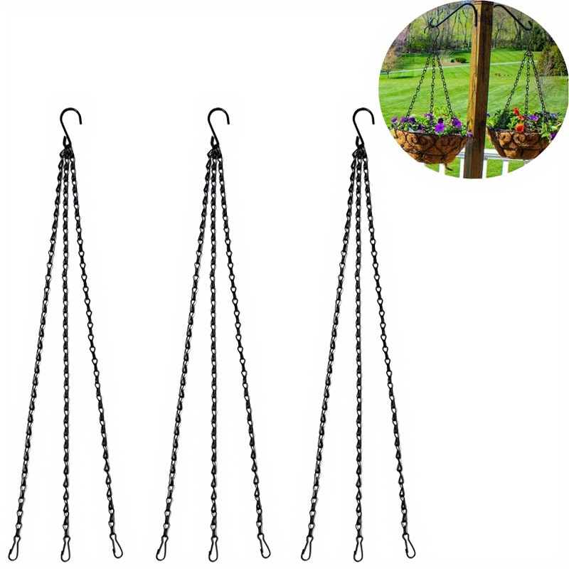 6 Packs 9.4in Black Hanging Chain For Hanging Bird Feeders, Bird Houses,  Planters, Baskets, Birdbaths, Lanterns, Wind Chimes, Billboards, Signs And  Or