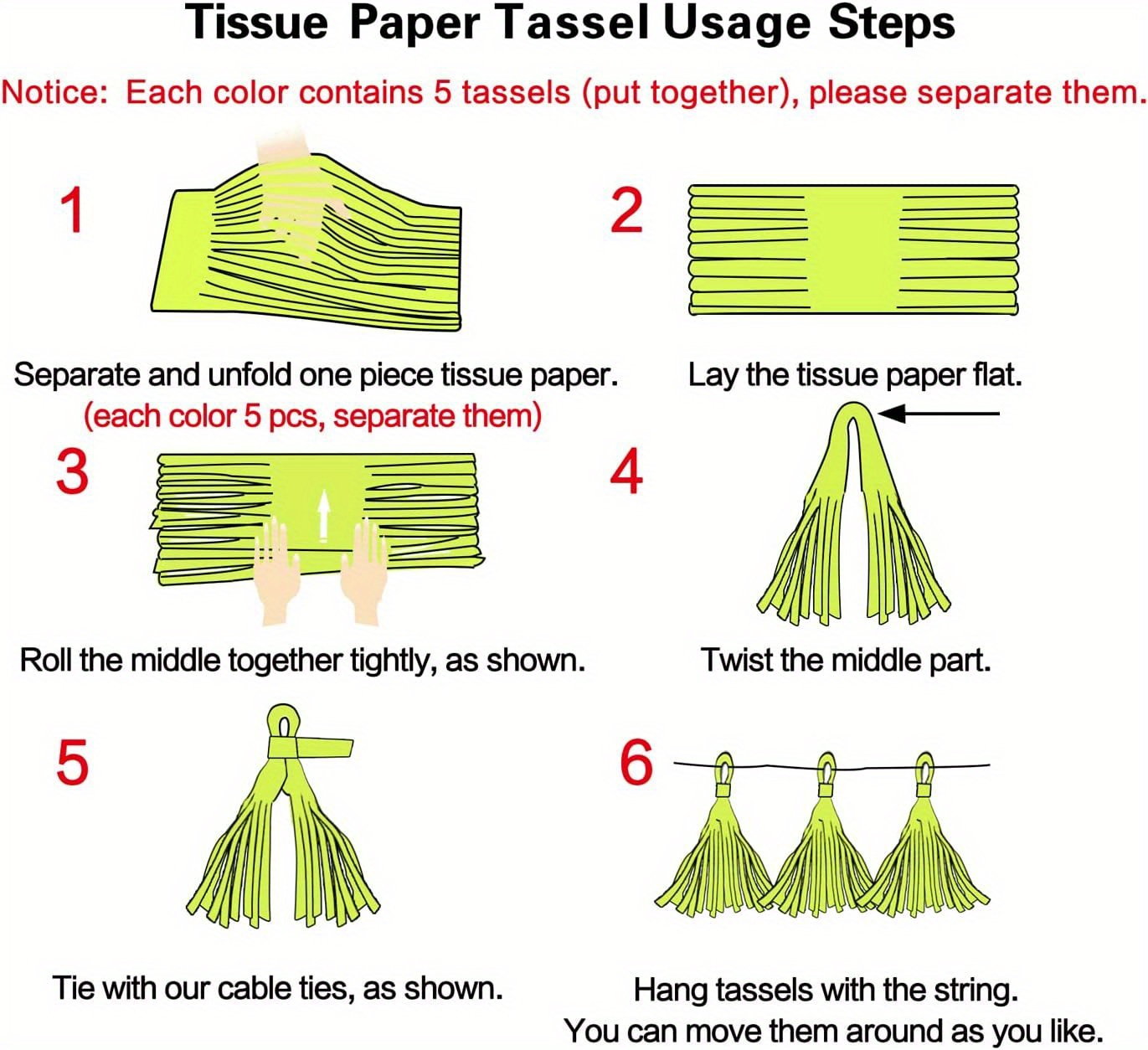 Paper Tassels Party Diy Tassel Tissue diy Kits Wedding - Temu