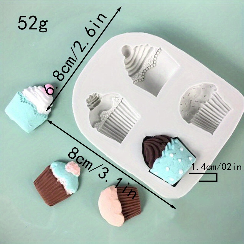 Cupcake Silicone Mold 4 Cavity