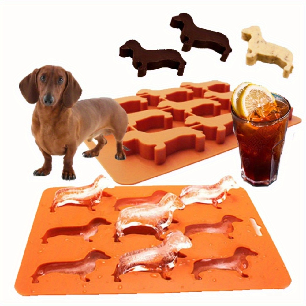 Dachshund Dog Shaped Chocolate Ice Cube Silicone Reusable Mold Candy Treats