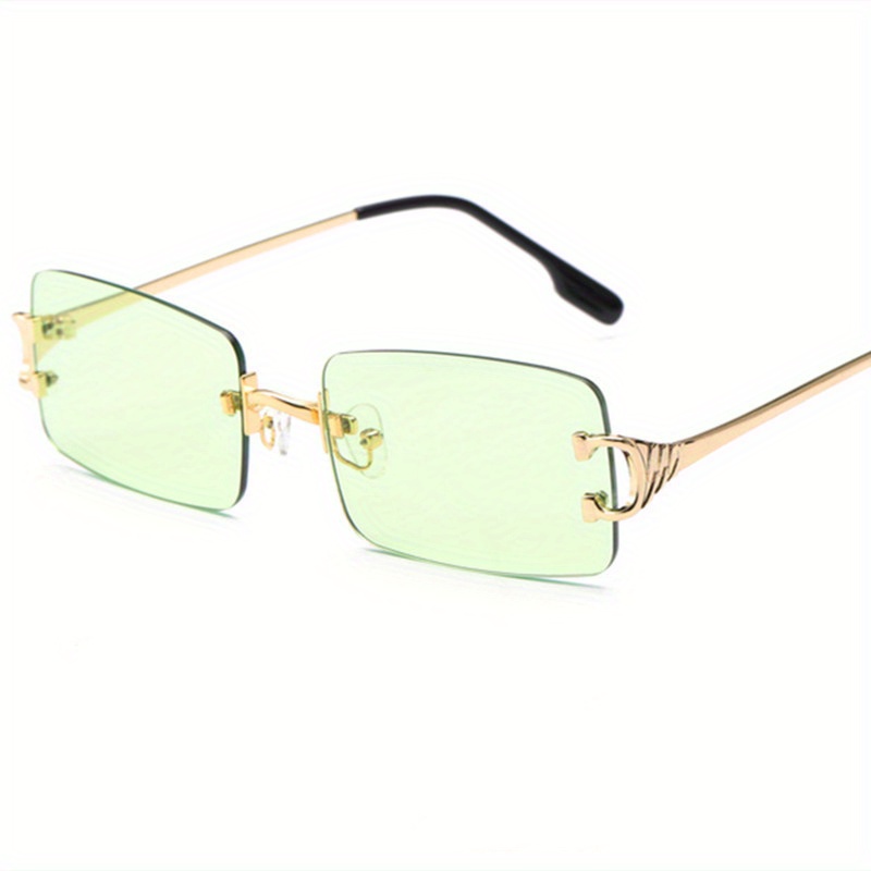 1pc Fashionable Personality Retro Small Frame Sunglasses With Pc