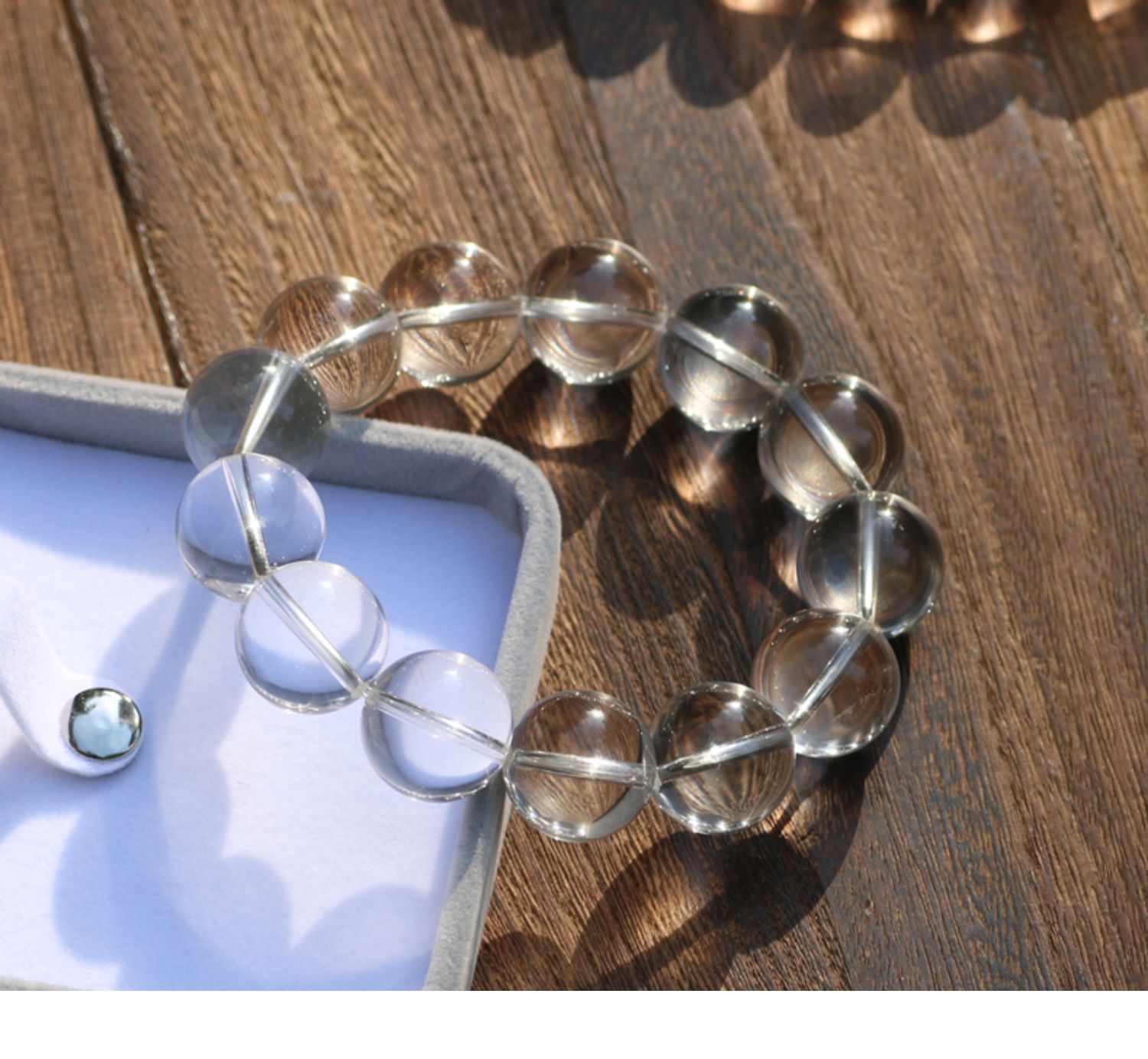 Natural White Crystal Bracelet Healing Bracelets Good Luck Temu