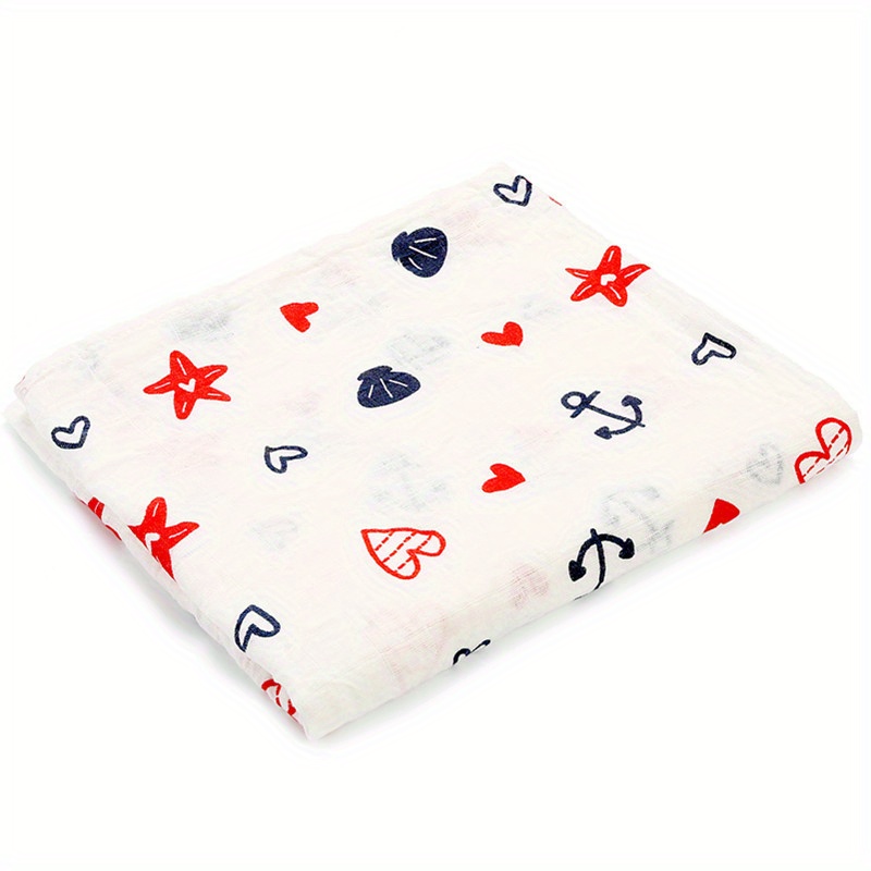 100% Cotton Soft Baby Swaddle Blanket, Stroller Towel