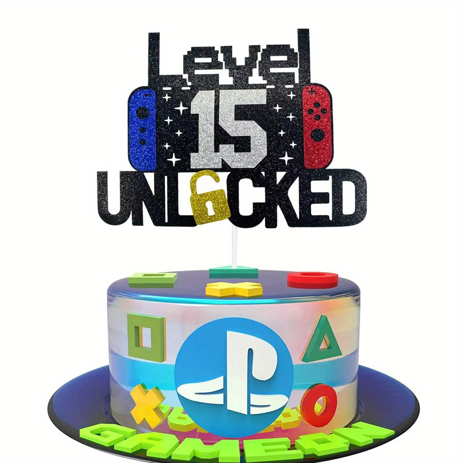 Birthday Video Game Cake Topper, Video Game Theme Party Cake Decoration,  Level 13 Unlocked Cake Topper For Kids, Cake Decor Supplies, Baking Decor  Supplies, Party Decor Supplies - Temu