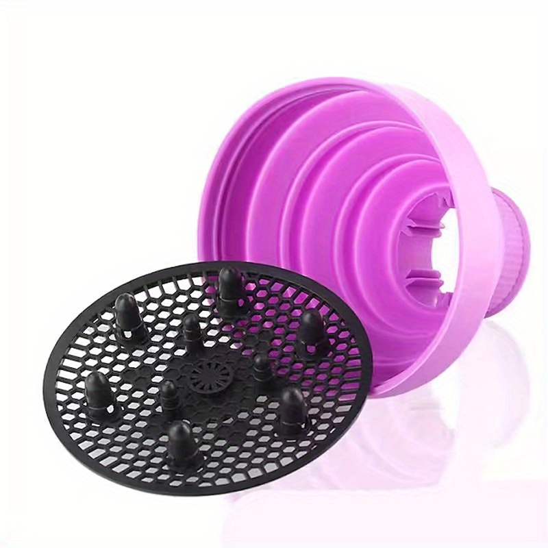 Difusor Pelo - Delaman Secador Pelo Universal Plegable Difusor Ventilador Pelo  Rizado u Ondulado Herramienta Estilo Peluquería (Color : Pink) 