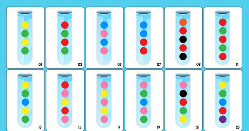 Clip Beads Test Tube Toys, Jogo De Treinamento De Lógica Fina De