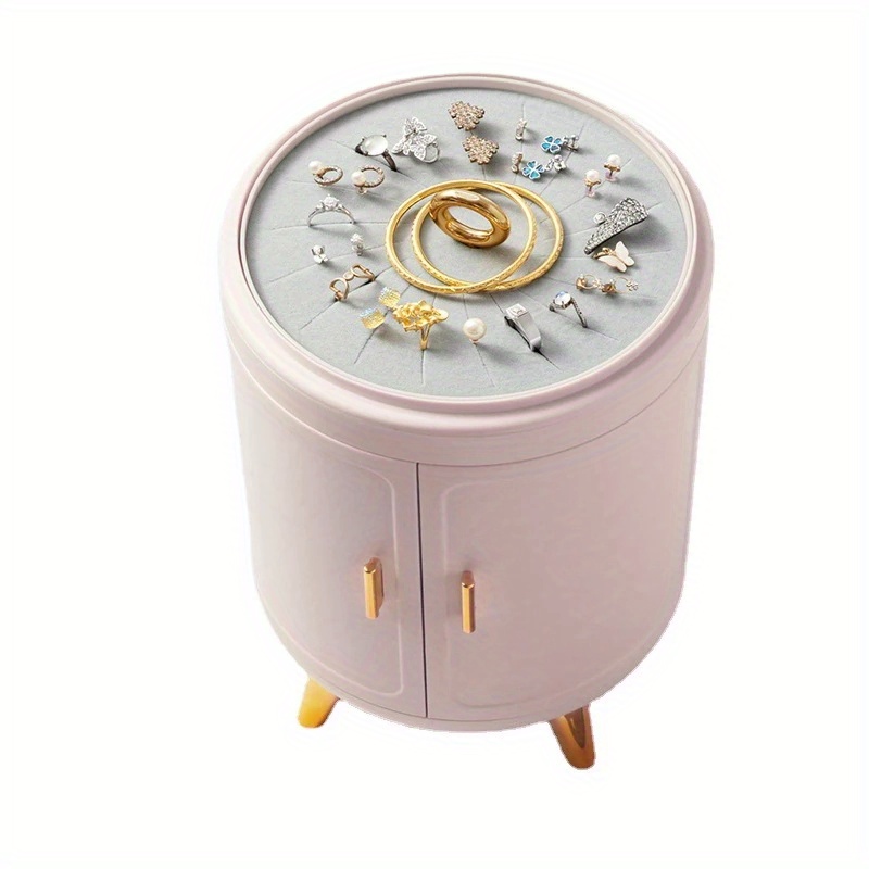 Dropship 1pc Jewelry Stand Holder; Jewelry Display Tray; Jewelry Storage Box  Multilayer Rotating Plastic Jewelry Stand Earrings Ring Box Cosmetics  Beauty Container Organizer With Mirror to Sell Online at a Lower Price