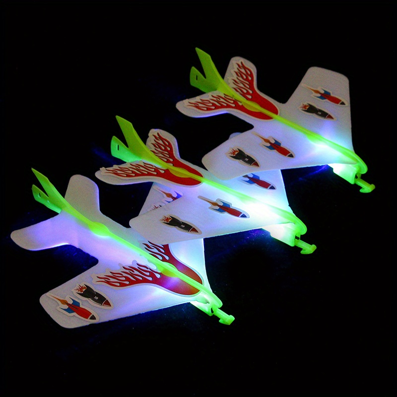 Educational Slingshot Airplane Toys Kids Light Plane Flash Temu