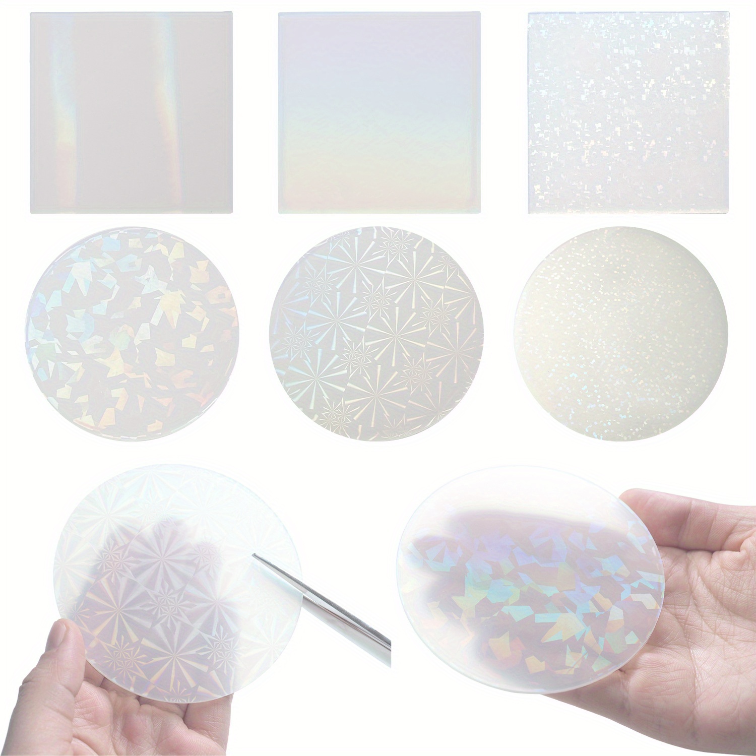 Holographic Inlay Resin Molds Holo Silicone Sheet Insert for Epoxy Resin  Casting