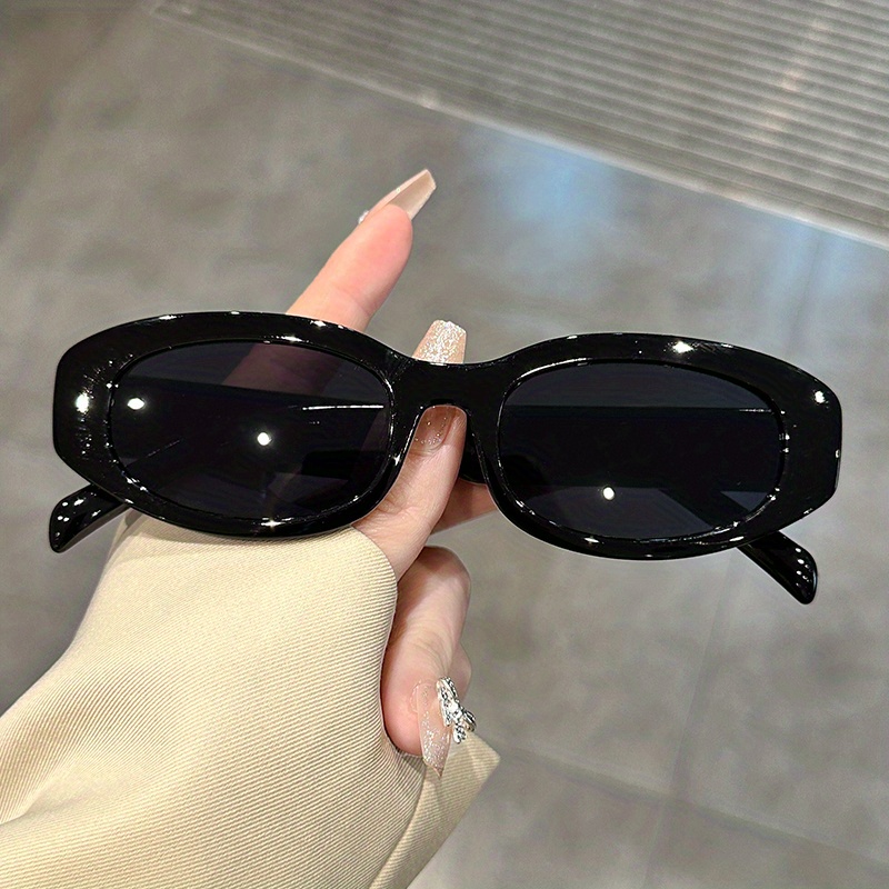 Oval Fashion Sunglasses For Women Men Y2k Jelly Frame Glasses For