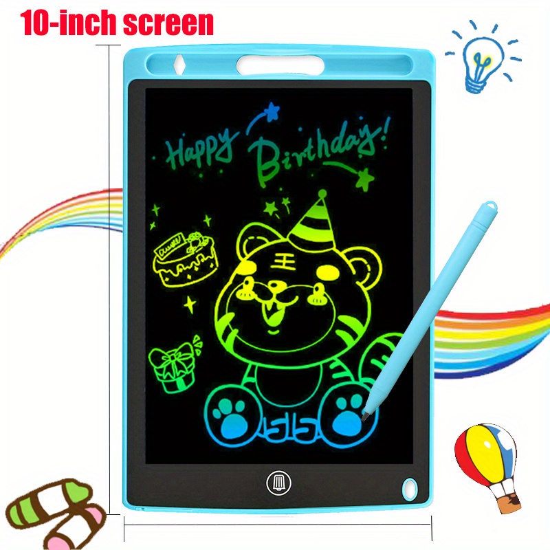 10 Inch LCD Writing Tablet Toddler Doodle Board Drawing Pad, Electronic  Drawing Board with Lock Function for Kids and Adults at Home, School and  Office Blue 